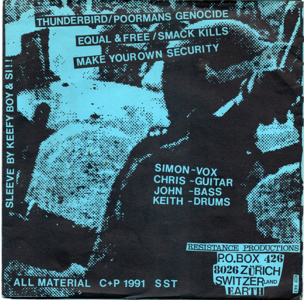 Suicidal Supermarket Trolleys : Greetings From London (EP) (7", EP, Blu)