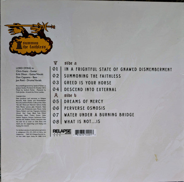 Lord Dying (2) : Summon The Faithless (LP,Album)