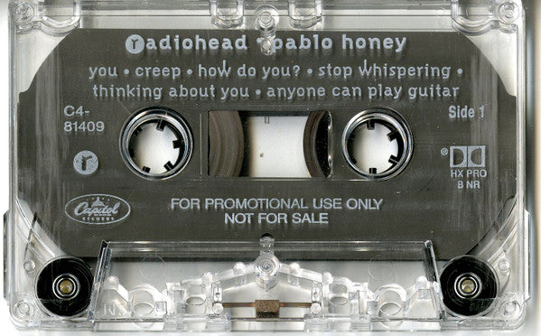 Radiohead : Pablo Honey (Cass, Advance, Album, Promo, Dol)