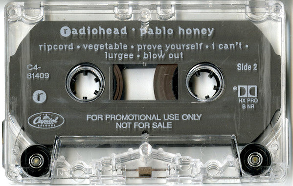Radiohead : Pablo Honey (Cass, Advance, Album, Promo, Dol)