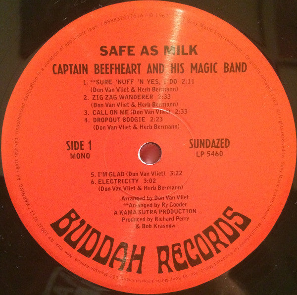 Captain Beefheart And Magic Band, The : Safe As Milk (LP,Album,Mono,Reissue)