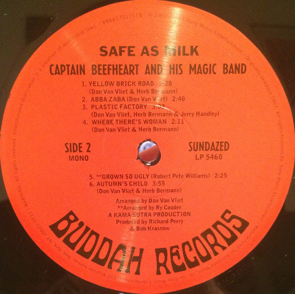 Captain Beefheart And Magic Band, The : Safe As Milk (LP,Album,Mono,Reissue)