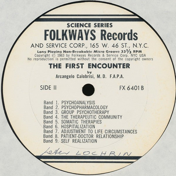 Arcangelo Calobrisi : The First Encounter (LP)