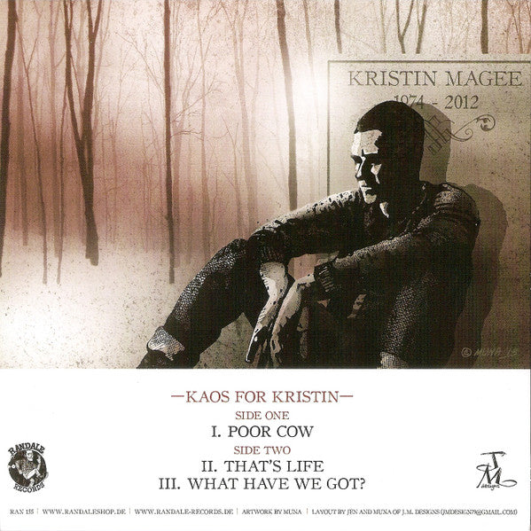 Sheer Terror : Kaos For Kristin (7", EP, Ltd, Yel)