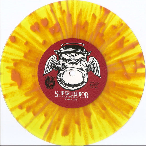Sheer Terror : Kaos For Kristin (7", EP, Ltd, Yel)