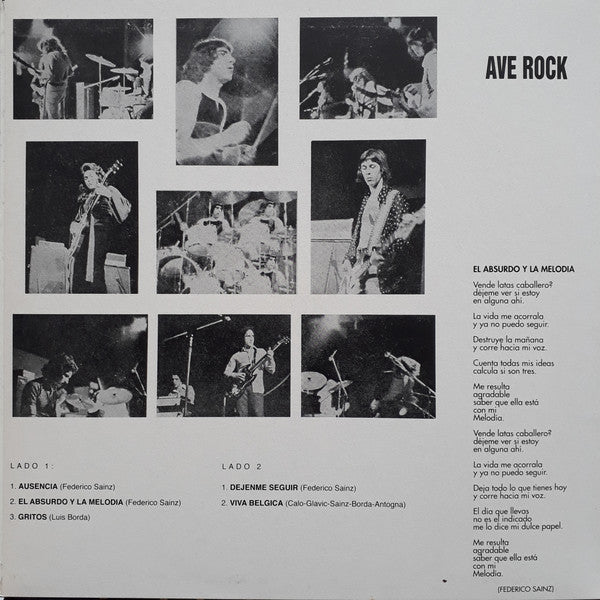 Ave Rock : Ave Rock (LP, Album, Unofficial, Gat)