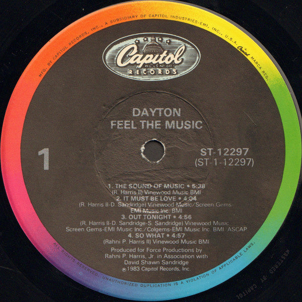 Dayton : Feel The Music (LP,Album)
