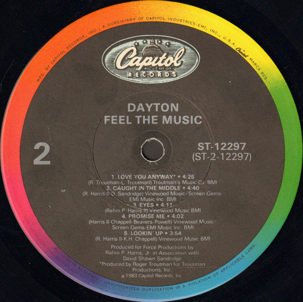 Dayton : Feel The Music (LP,Album)