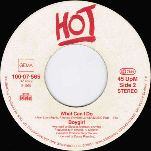 Boy Girl : Don't You Want My Love (7",45 RPM,Single)