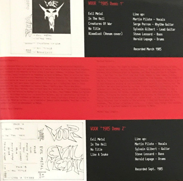 Voor : Evil Metal (LP, Comp, Ltd, RM, Whi)