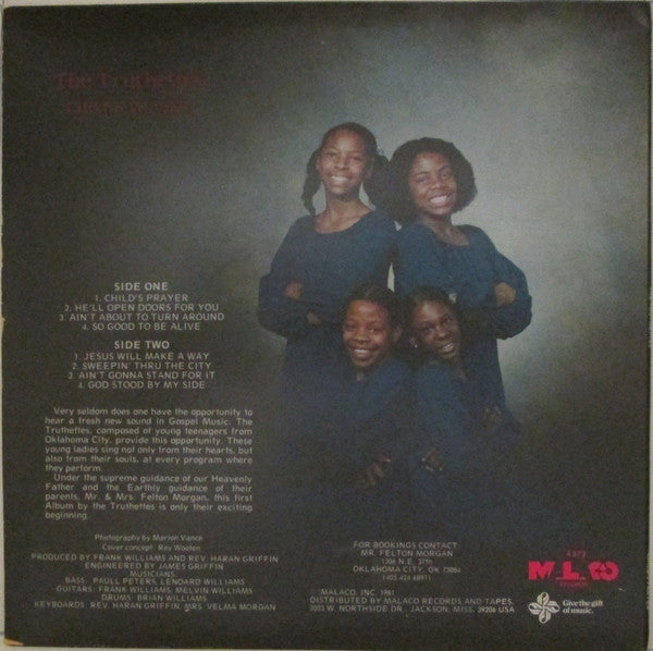 The Truthettes : Child's Prayer (LP, Album, Ter)