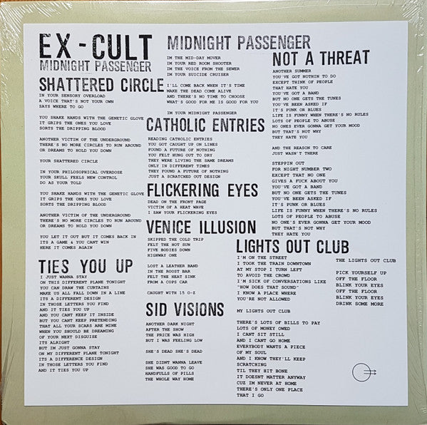 Ex-Cult : Midnight Passenger (LP,Album,Limited Edition)