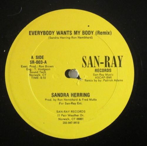 Sandra Herring : Everybody Wants My Body  (12")