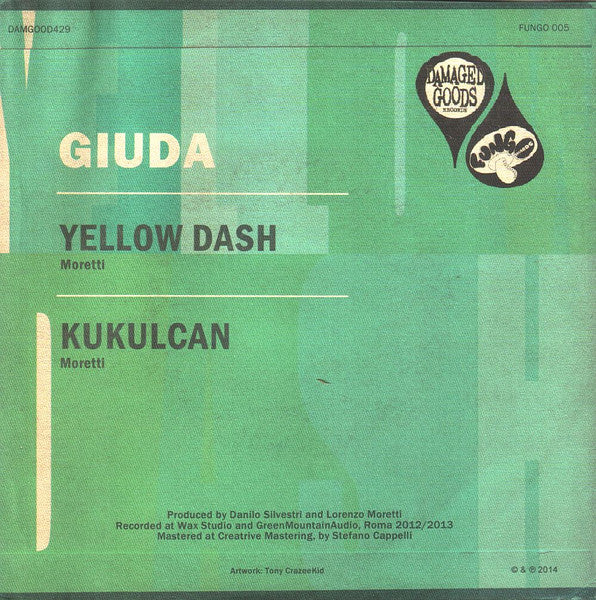 Giuda (2) : Yellow Dash (7", Single, Ltd, Yel)