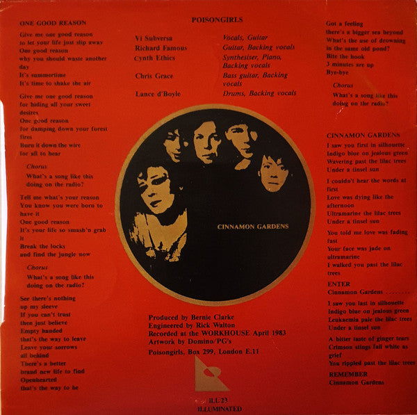 Poison Girls : One Good Reason (7",Single,45 RPM)