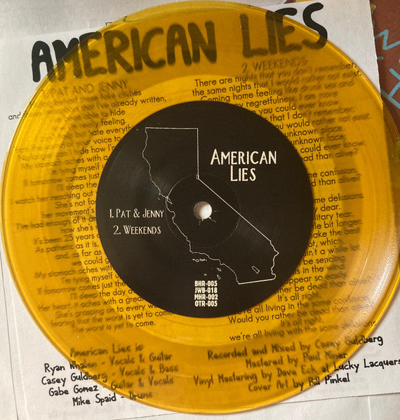 Smokejumper (2) / American Lies (2) : American Lies / Smokejumper (7")