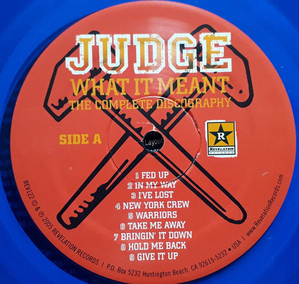 Judge : What It Meant - The Complete Discography (LP,Compilation,Repress)