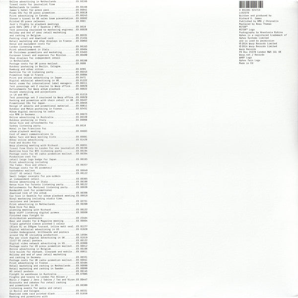 Aphex Twin : Syro (12",33 ⅓ RPM,Album)