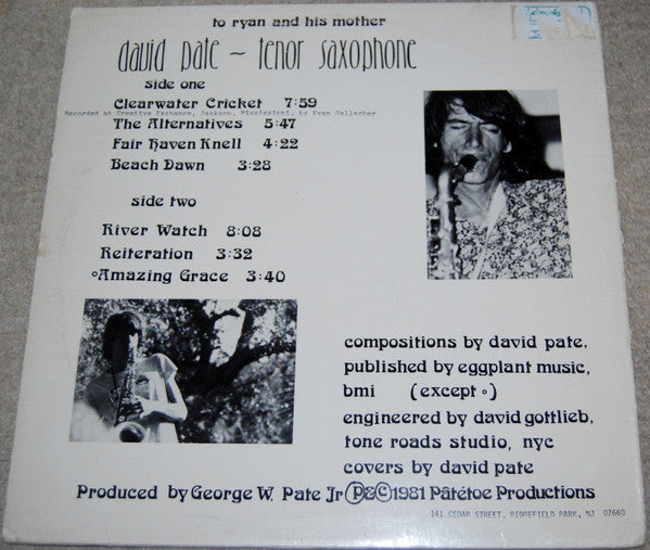 David Pate : Soliloquies (LP,Album)