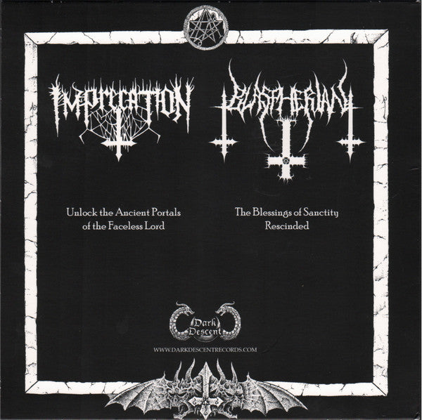 Imprecation / Blaspherian : Imprecation / Blaspherian (7",45 RPM)
