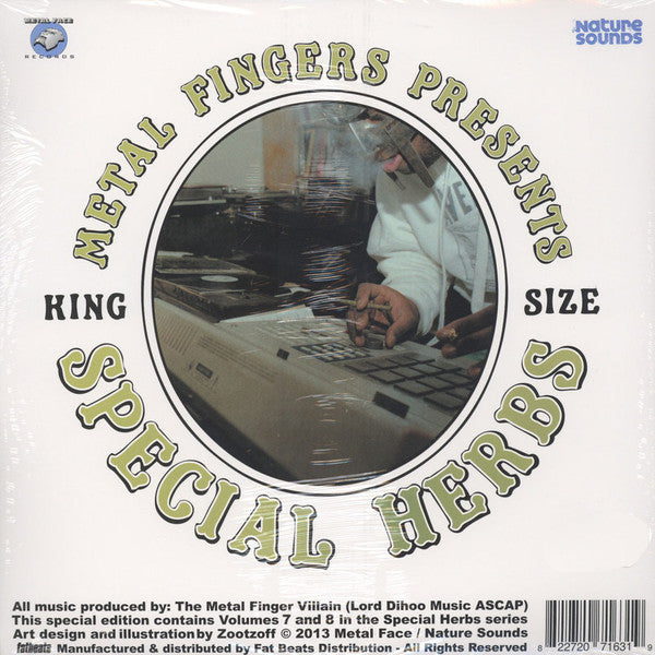 Metal Fingers : Special Herbs Volume 7 & 8 (LP,Compilation,Reissue)