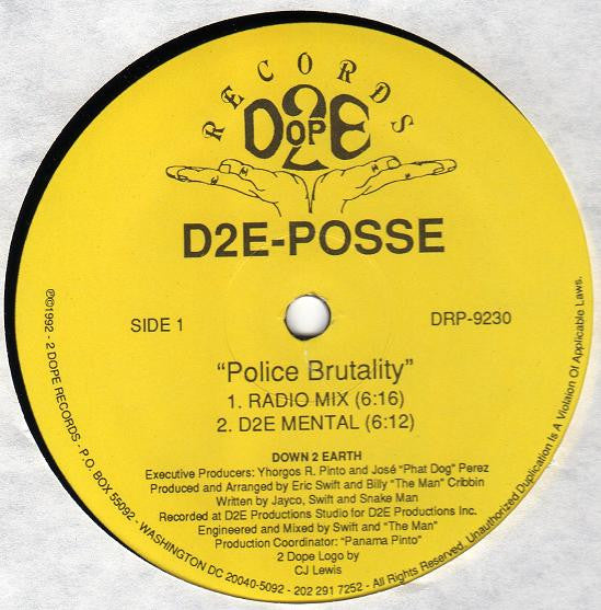 D2E-Posse : Police Brutality (12")