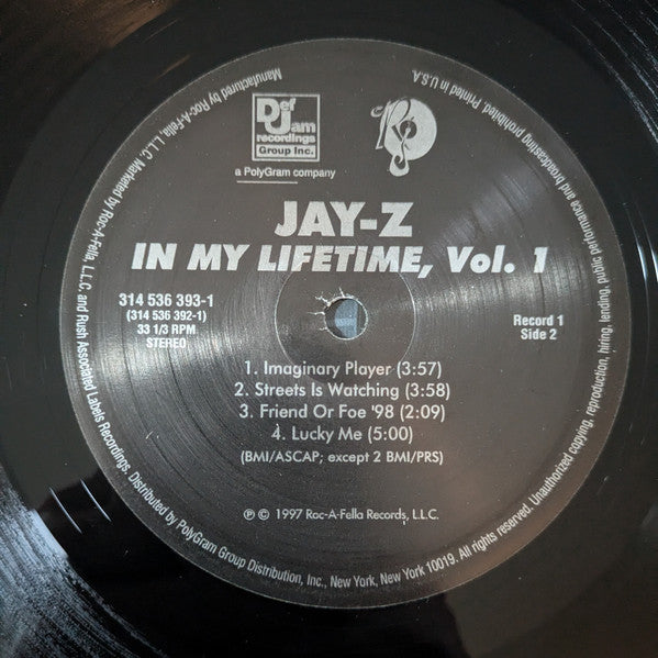 Jay-Z : In My Lifetime, Vol. 1 (LP,Album,Reissue)