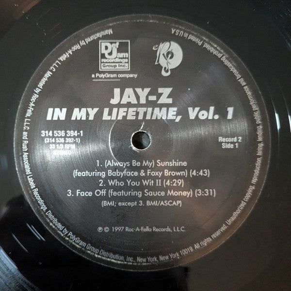 Jay-Z : In My Lifetime, Vol. 1 (LP,Album,Reissue)