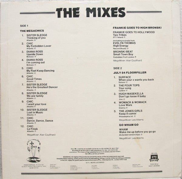 Various : July 84 Mixes (12", Comp, P/Mixed)