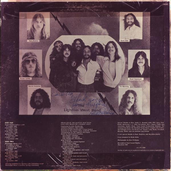The Lightnin' West Band : The Lightnin' West Band (LP, Album)