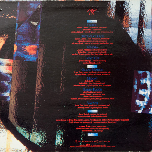 Michael Brook With Brian Eno And Daniel Lanois : Hybrid (LP,Album)