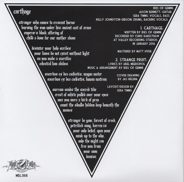 Ides Of Gemini : Carthage (7",45 RPM,Single,Limited Edition)