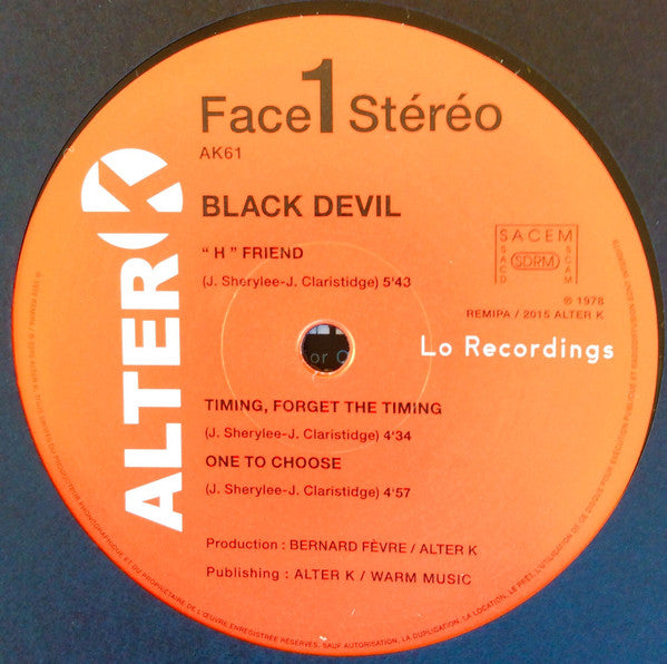 Black Devil : Disco Club (LP,Album,Reissue,Remastered)