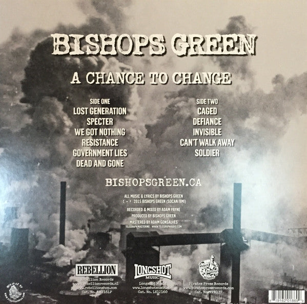 Bishops Green : A Chance To Change (LP, Album, Ltd, Cle)