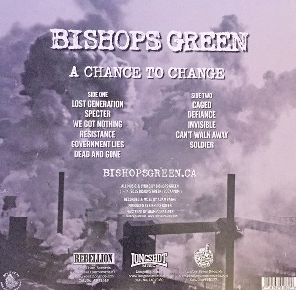 Bishops Green : A Chance To Change (LP, Album, Ltd)