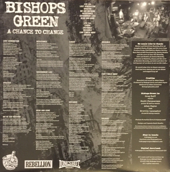 Bishops Green : A Chance To Change (LP, Album, Ltd)