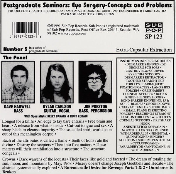 Earth (2) : Extra-Capsular Extraction (12",33 ⅓ RPM,EP,Reissue,Repress)