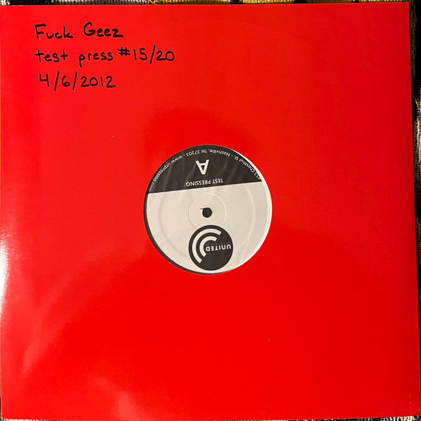 Fuck Geez : Once Upon A Time There Was Fuck Geez (LP,Compilation,Test Pressing)
