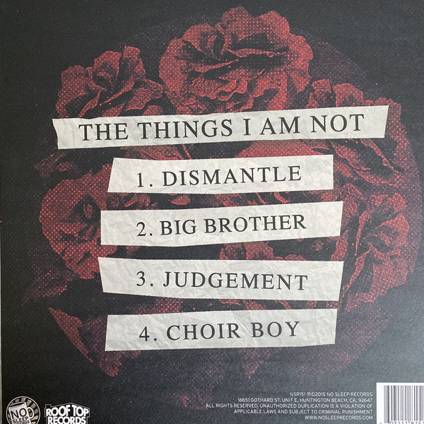 Ghost Key : The Things I Am Not (12", S/Sided, EP, Ltd)