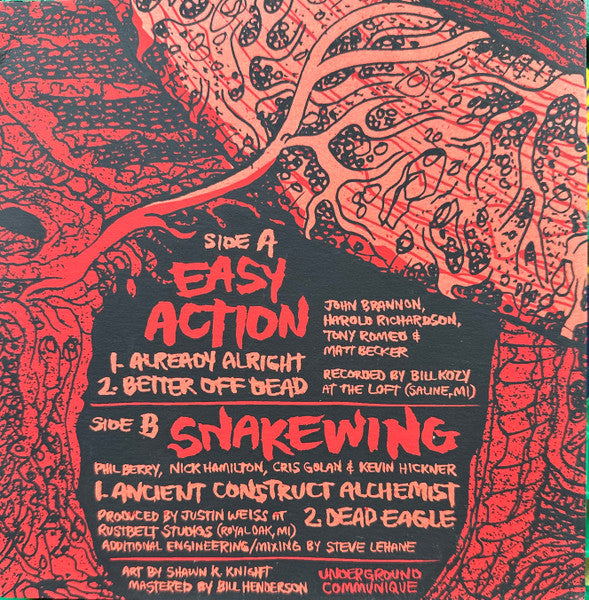 Easy Action (2) / Snakewing : Dead City (7",33 ⅓ RPM,EP,Numbered)