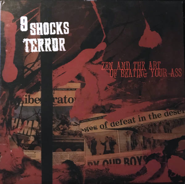 9 Shocks Terror : Zen And The Art Of Beating Your Ass (LP, RE, RM, Pur)