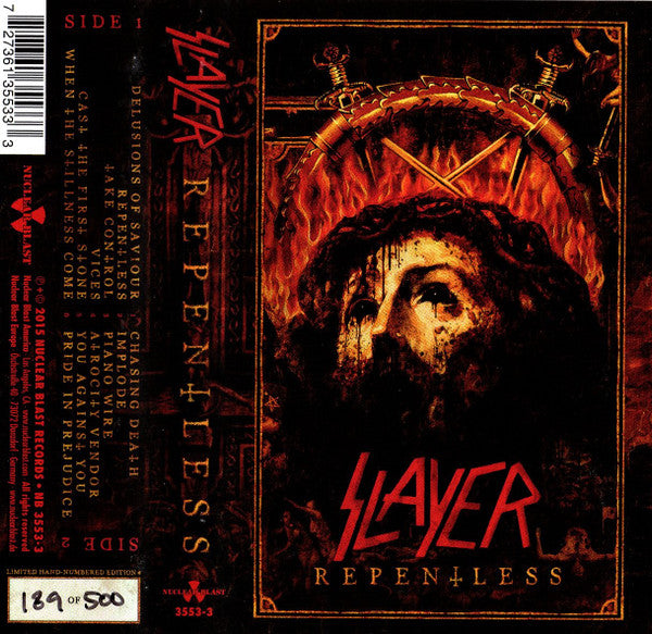 Slayer : Repentless (Cass, Album, Ltd, Num, Bla)