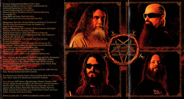 Slayer : Repentless (Cass, Album, Ltd, Num, Bla)