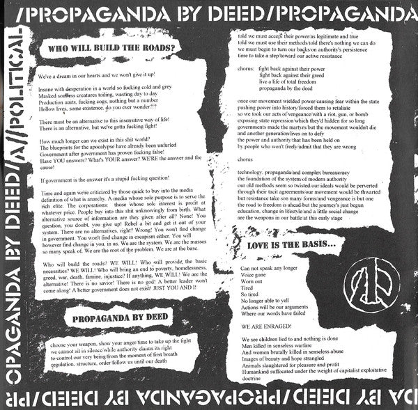A//Political : Propaganda By Deed (7",33 ⅓ RPM)