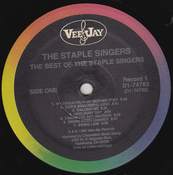 Staple Singers, The : The Legendary Staple Singers (LP,Compilation,Reissue)