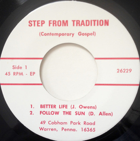 Step From Tradition : Step From Tradition (7", EP)