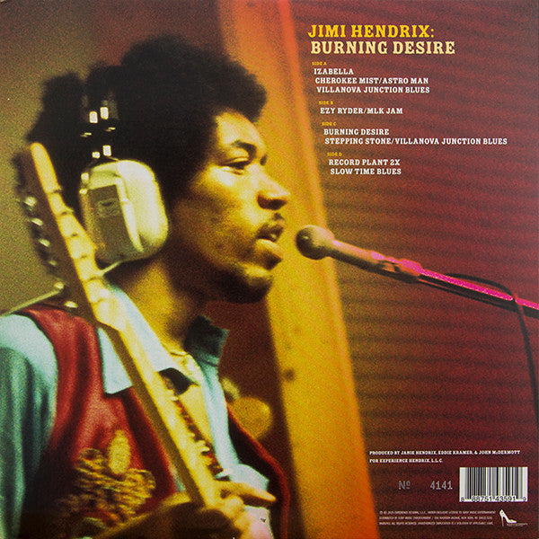 Jimi Hendrix : Burning Desire (LP,Record Store Day,Limited Edition,Numbered,Reissue,Stereo)