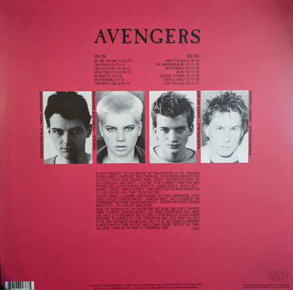 Avengers : Avengers (LP,Album,Compilation,Reissue)