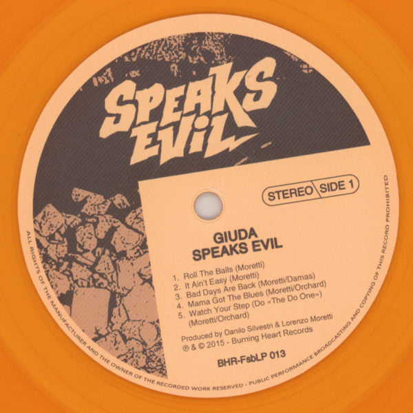 Giuda (2) : Speaks Evil (LP,Album,Limited Edition)