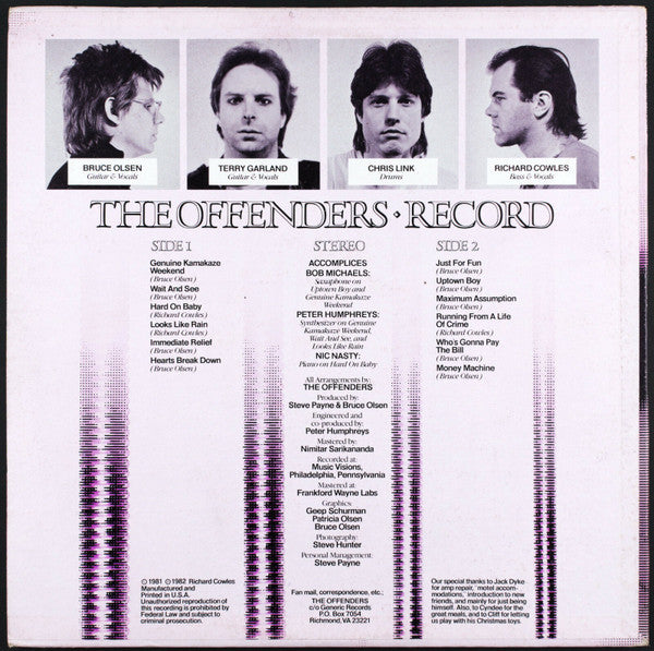 Offenders (6), The : Record (LP,Album)